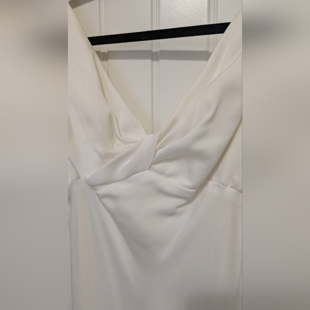 Alvina Valenta Maids White Wedding Bridesmaid Gown Size 2 - Picture 7 of 16